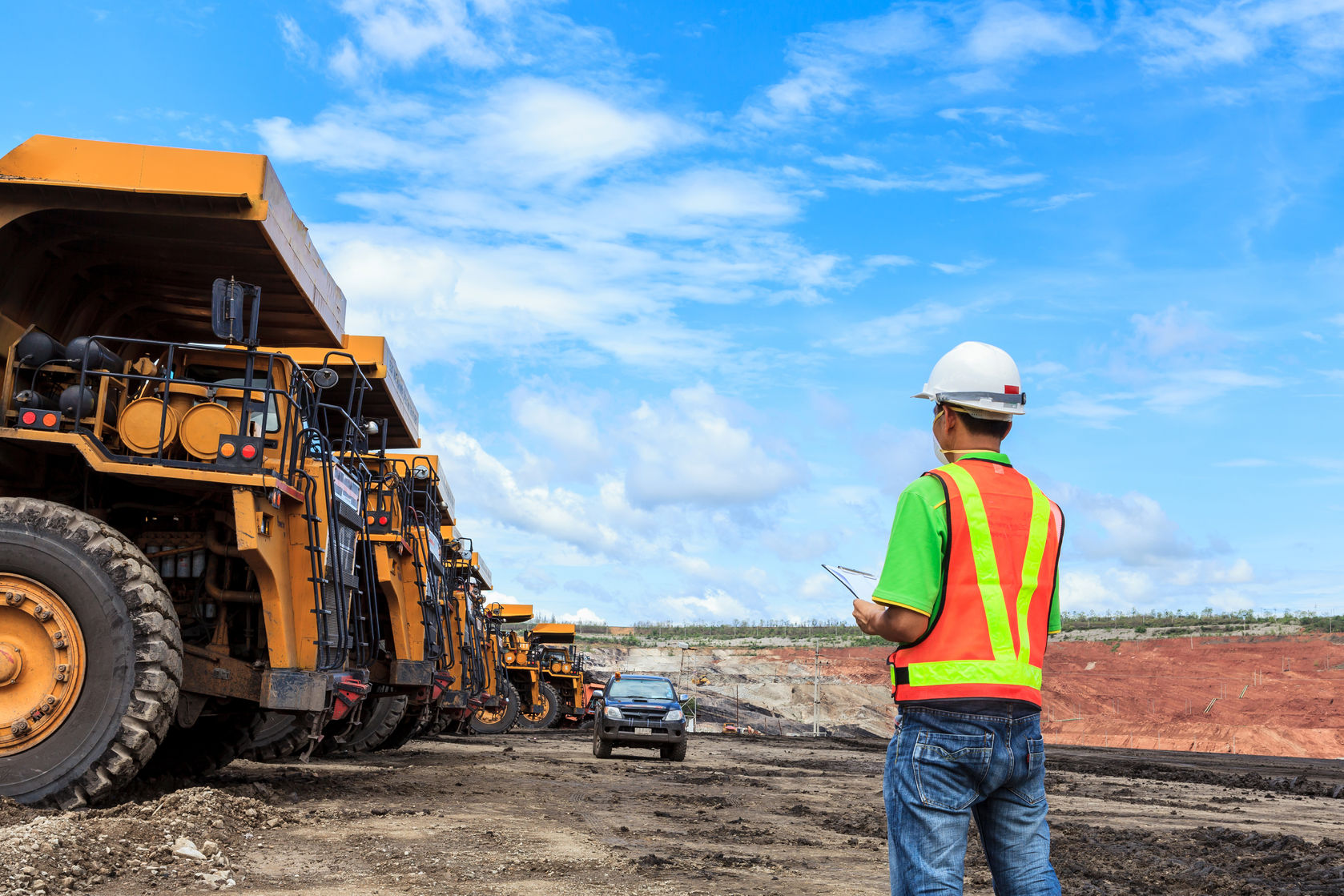 Mining equipment at the ready