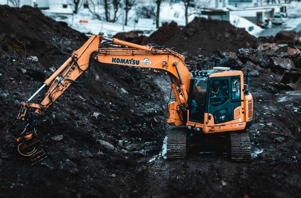 Komatsu construction zone